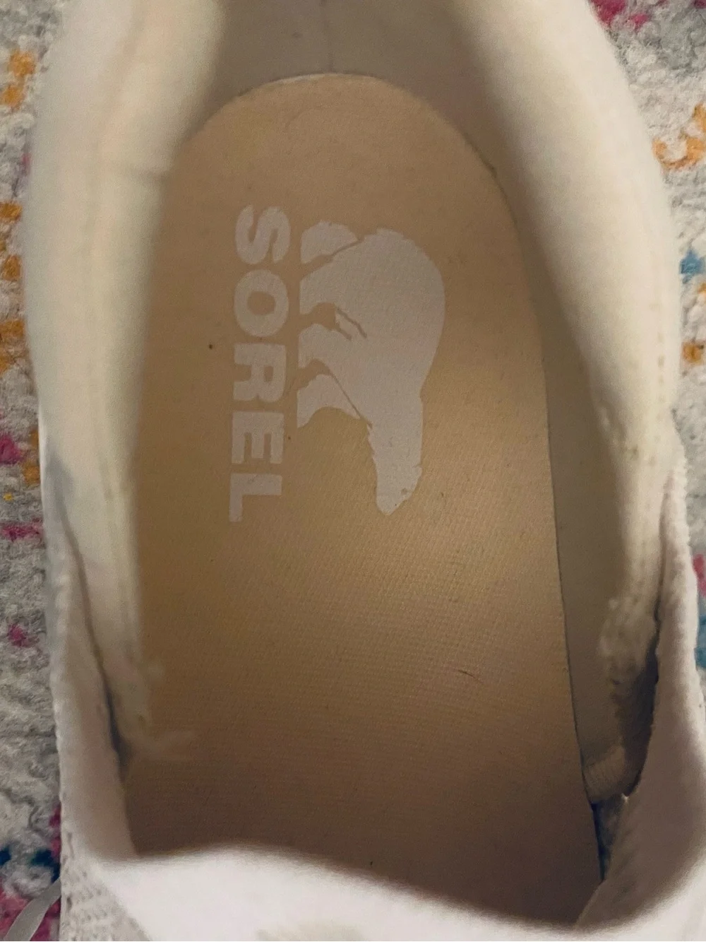 Sorel Women's Explorer Blitz Stride Lace Sneakers Shoes White Mesh Size 8.5